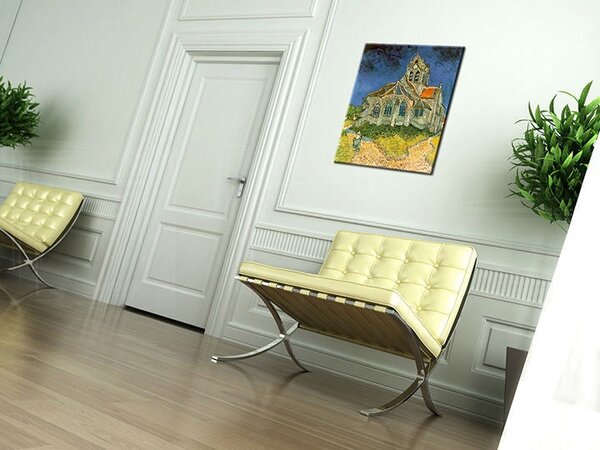 Tablou canvas CATHEDRA - Vincent van Gogh REP130 - 50x40 cm