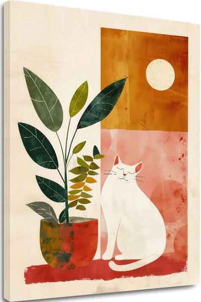 Tablou canvas - Cat zen - 30x40 cm
