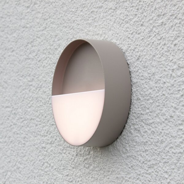 Eco-Light Meg LED reîncărcabilă pentru exterior, de culoare nisip, Ø 15 cm, reglabil, Bej, Aluminiu, Modern