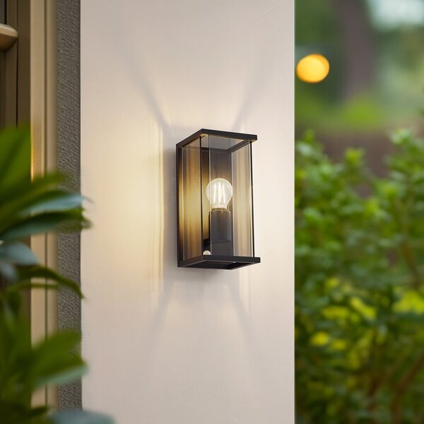 Lampă de Exterior Lucande, Annalea, reglabil, Negru, Terasă, Aluminiu, Modern