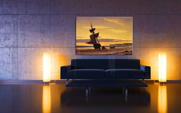 Tablou canvas COASTAL SCENE - William Bradford REP020 - 50x30 cm