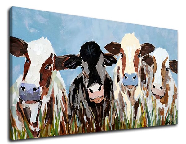 Tablou canvas COWS 1 parte - 80x40 cm