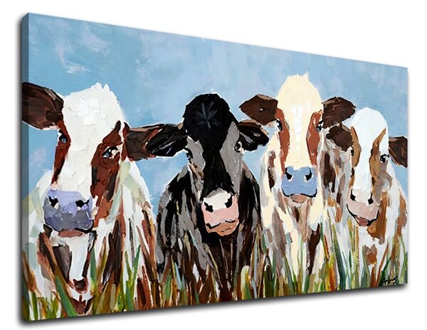 Tablou canvas COWS 1 parte - 80x40 cm