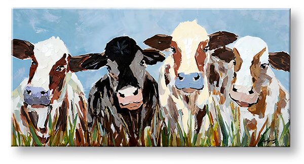 Tablou canvas COWS 1 parte - 80x40 cm