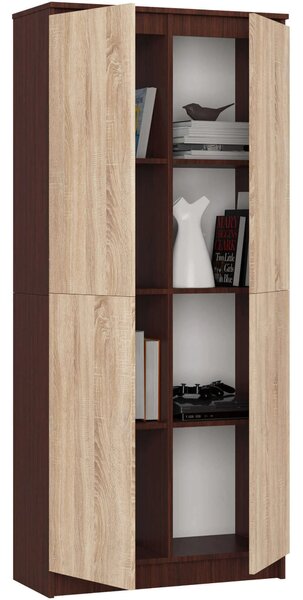 Dulap de haine Resolverse R80 2D (wenge + Stejar sonoma). Promo -13%. 1152012