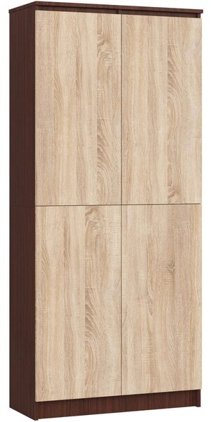 Dulap de haine Resolverse R80 2D (wenge + Stejar sonoma). Promo -13%. 1152012