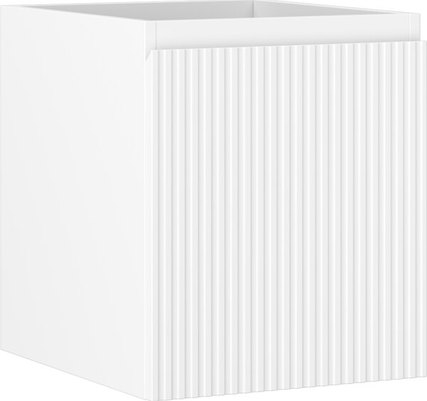 Mexen Rivel, mobilier baie 40 cm, 1 sertar, canelat, alb mat, 91A20-04047-1-BF01