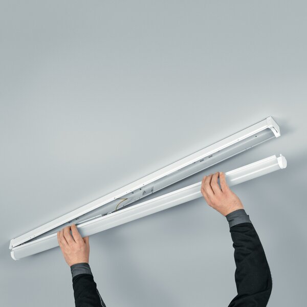 THORN Thorn PopPack Bandă luminoasă LED 117cm, 4,000K 36W, Alb, Hol, Metal