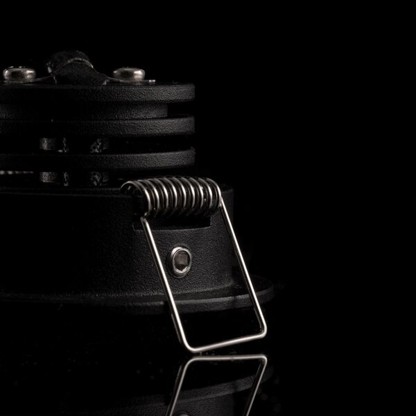 The Light Group SLC MiniOne Tilt LED lumina de încastrat negru 2.700 K, reglabil, Negru, Camera de zi / sufragerie, Metal, Modern, Corpuri de iluminat încastrate rotunde