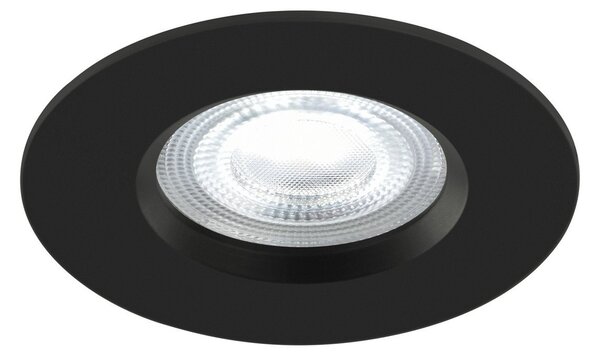 Nordlux Lampă încastrată LED Don Smart, set 3x, negru, reglabil, Negru, Baie, Plastic, Plafon încastrat