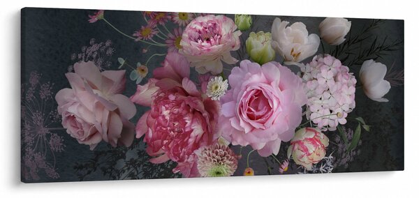 Tablou - Flori de grădină (120x50 cm)
