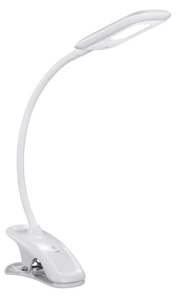 Aluminor Mika Prince lampă LED clemă stedim, alb, reglabil, Alb, Studiu / Birou, Metal, Modern