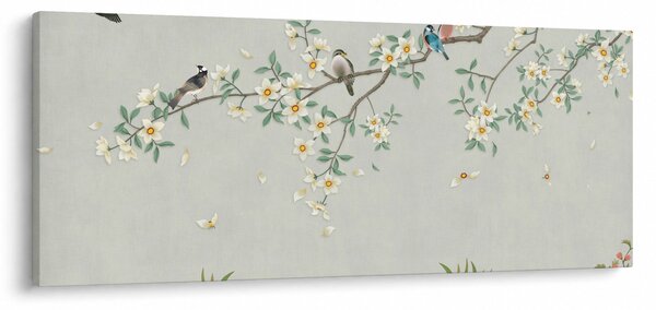 Tablou - Adunarea păsărilor (120x50 cm)