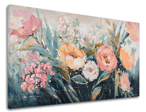 Tablou canvas FLORI 1 parte - 80x40 cm