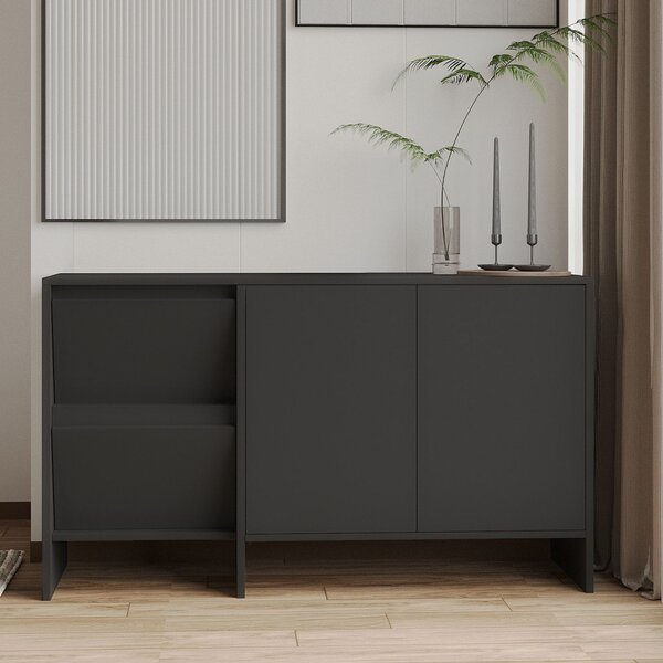 Laris komód, antracit, 130 cm