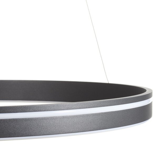 Q-Smart-Home Paul Neuhaus Q-VITO lampă susp. LED 59cm antracit, reglabil, Negru, Camera de zi / sufragerie, Metal, Modern