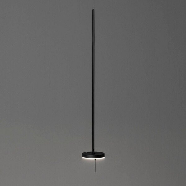 LEDS-C4 Invisible lampă susp. LED 00-5693, Ø 15cm, reglabil, Negru, Camera de zi / sufragerie, Metal, Modern