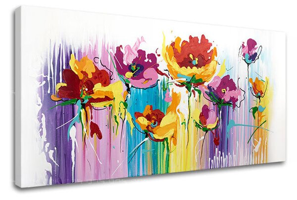 Tablou canvas FLORI 1 parte - 60x30 cm