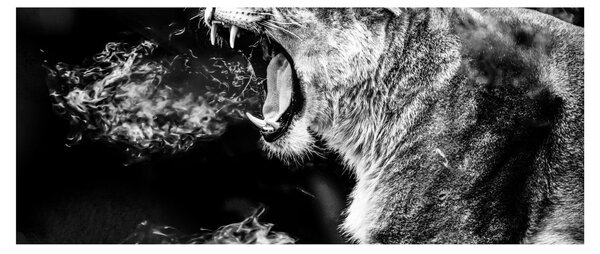 Tablou - Portretul unei leoaice (120x50 cm)