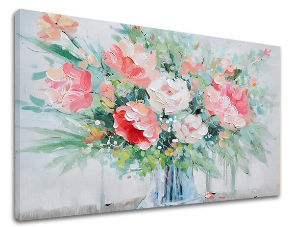 Tablou pânză FLORI ÎN VAS 70X50 cm