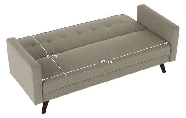 KONDELA Canapea extensibilă, material gri-maro taupe, OTISA