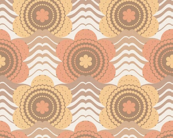 Tapet vlies pentru perete retro chic 39539-3