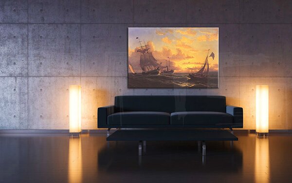 Tablou canvas FRESH BREEZE OF SANDY HOOK - William Bradford REP021 - 50x30 cm