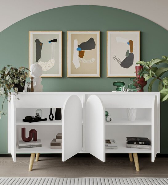 Venezia komód, fehér, 150 cm