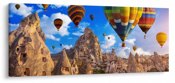Tablou - Baloane cu aer cald, Cappadocia, Turcia. (120x50 cm)
