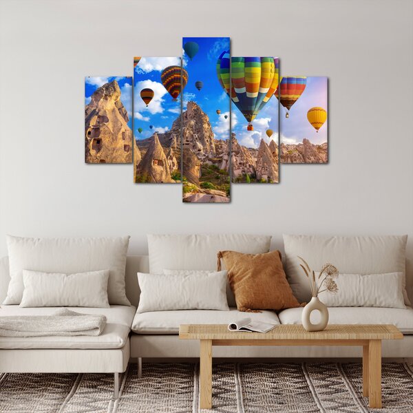 Tablou - Baloane cu aer cald, Cappadocia, Turcia. (150x105 cm)