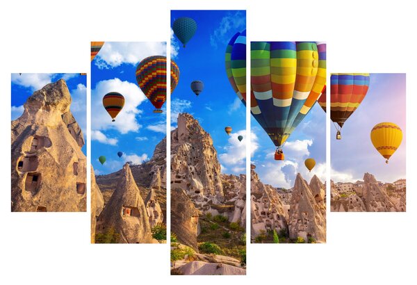 Tablou - Baloane cu aer cald, Cappadocia, Turcia. (150x105 cm)