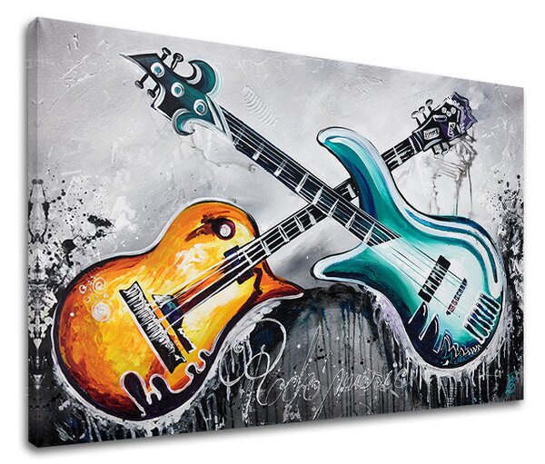 Tablou canvas GITARY 1 parte - 60x40 cm