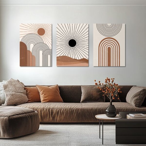 Tablou canvas - În inima luminii - 90x40 cm [3 x 30x40]