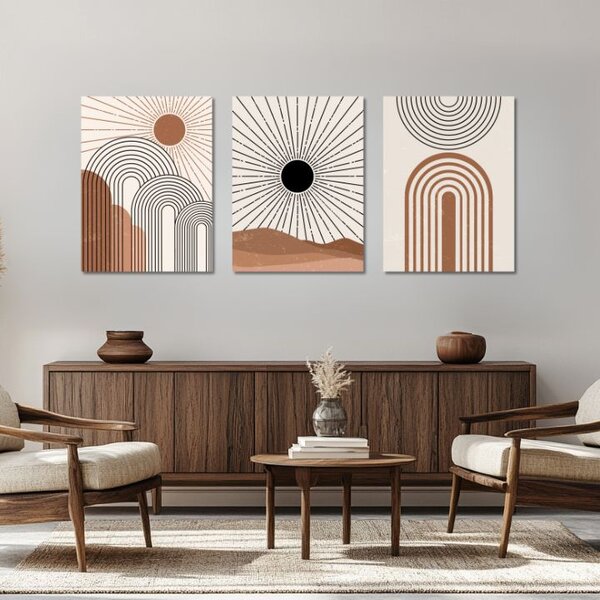 Tablou canvas - În inima luminii - 90x40 cm [3 x 30x40]