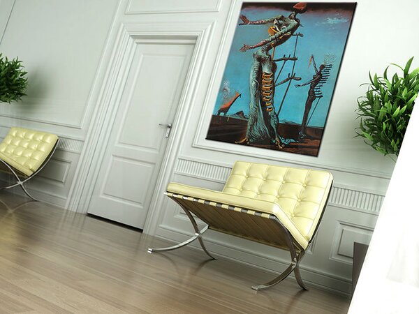 Tablou canvas HORIACA ZIRAFA - Salvador Dalí REP002 - 60x80 cm
