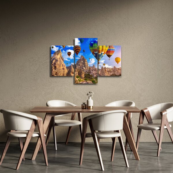 Tablou - Baloane cu aer cald, Cappadocia, Turcia. (90x60 cm)