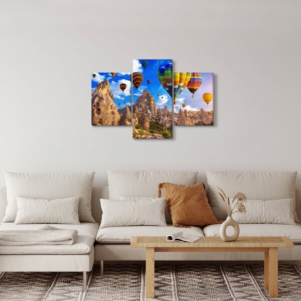 Tablou - Baloane cu aer cald, Cappadocia, Turcia. (90x60 cm)