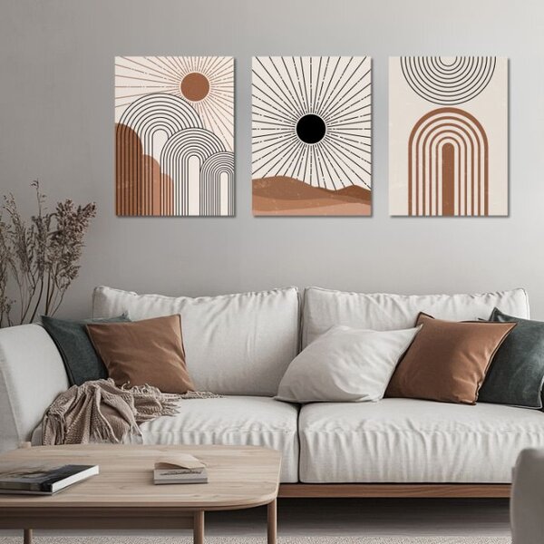 Tablou canvas - În inima luminii - 90x40 cm [3 x 30x40]