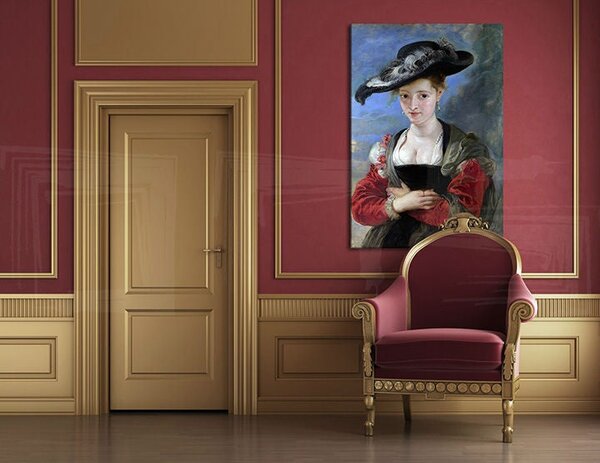 Tablou canvas LE CHAPEAU DE PAILLE - Peter Paul Rubens REP180 - 50x30 cm