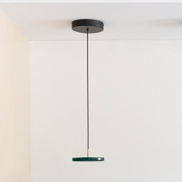 UMAGE Asteria MicroV2 lampă susp. dim verde-pădure, reglabil, Verde, Camera de zi / sufragerie, Metal, Scandinavă