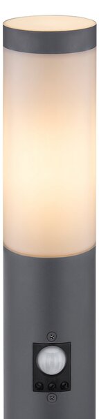 Globo Lumină de drum Boston, înălțime 80 cm, cu senzor, Negru, Metal, Modern