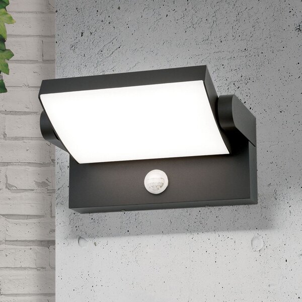 ORION LED lampă de perete pentru exterior Ginger, senzor, antracit, IP54, Negru, Metal, Modern