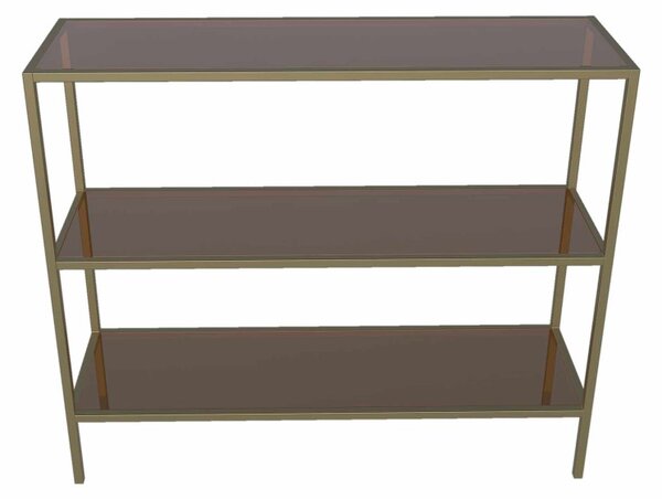 Fém komód, antik-bronz, 100 cm