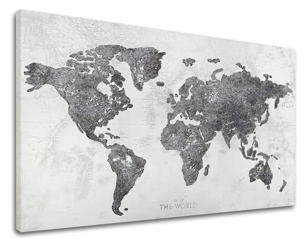 Tablou canvas MAP OF THE WORLD 1 parte - 60x40 cm