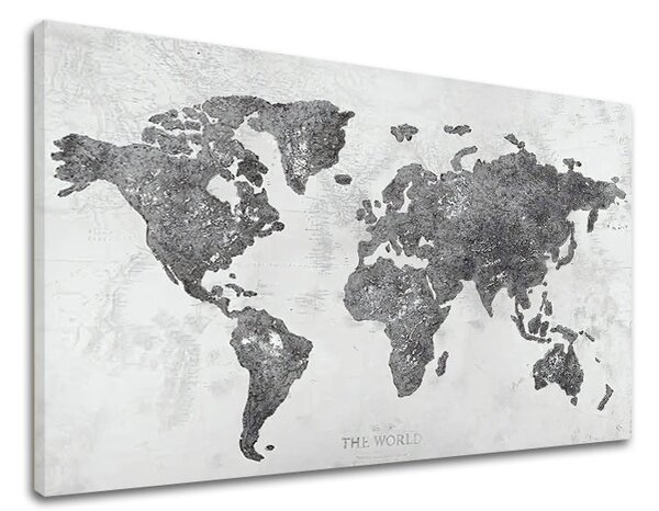 Tablou canvas MAP OF THE WORLD 1 parte - 60x40 cm