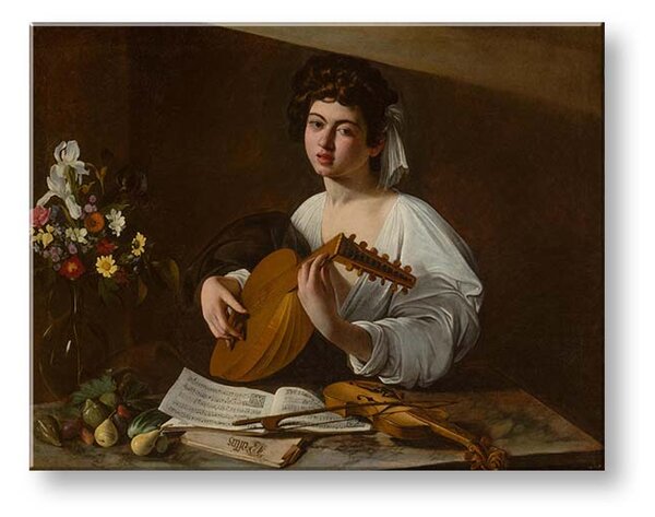 Tablou canvas Michelangelo Caravaggio - Lutnista - 40x50 cm
