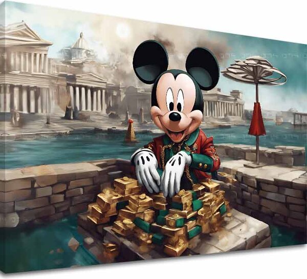 Tablou canvas - Mickey Mouse bogat - 60x90 cm