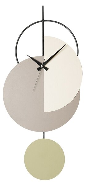 Ceas de perete decorativ Madeco Verde 68x31 cm