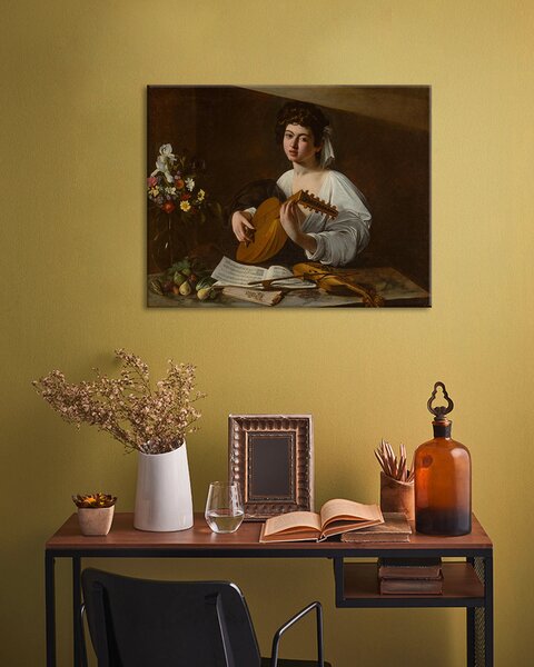 Tablou canvas Michelangelo Caravaggio - Lutnista - 40x50 cm