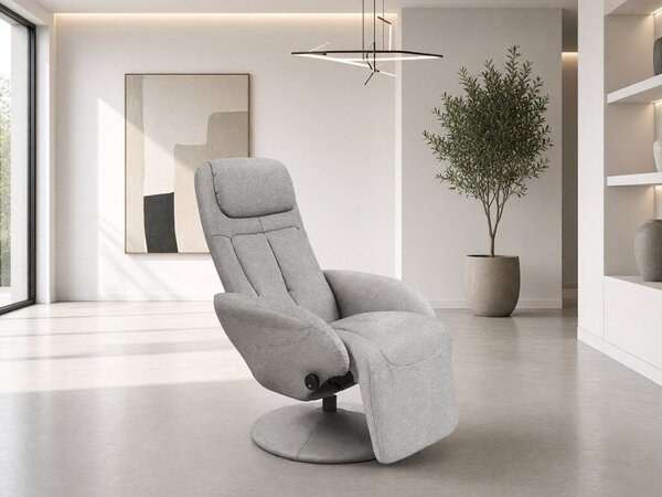 Fotoliu recliner Houston 491, Gri, Tapiterie, 84x77x80cm, 20 kg